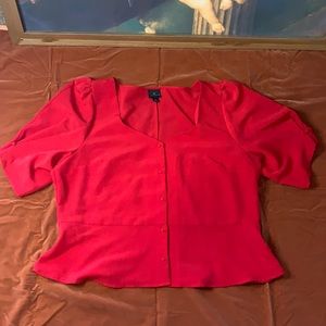 Red Romantic Renaissance Top